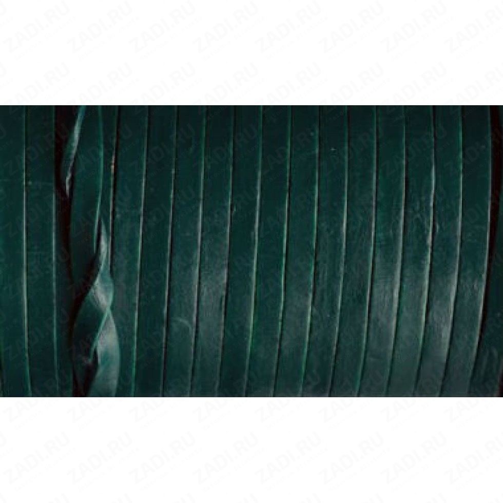 Лента кожаная 1х4мм (тёмно-зелёный) L93