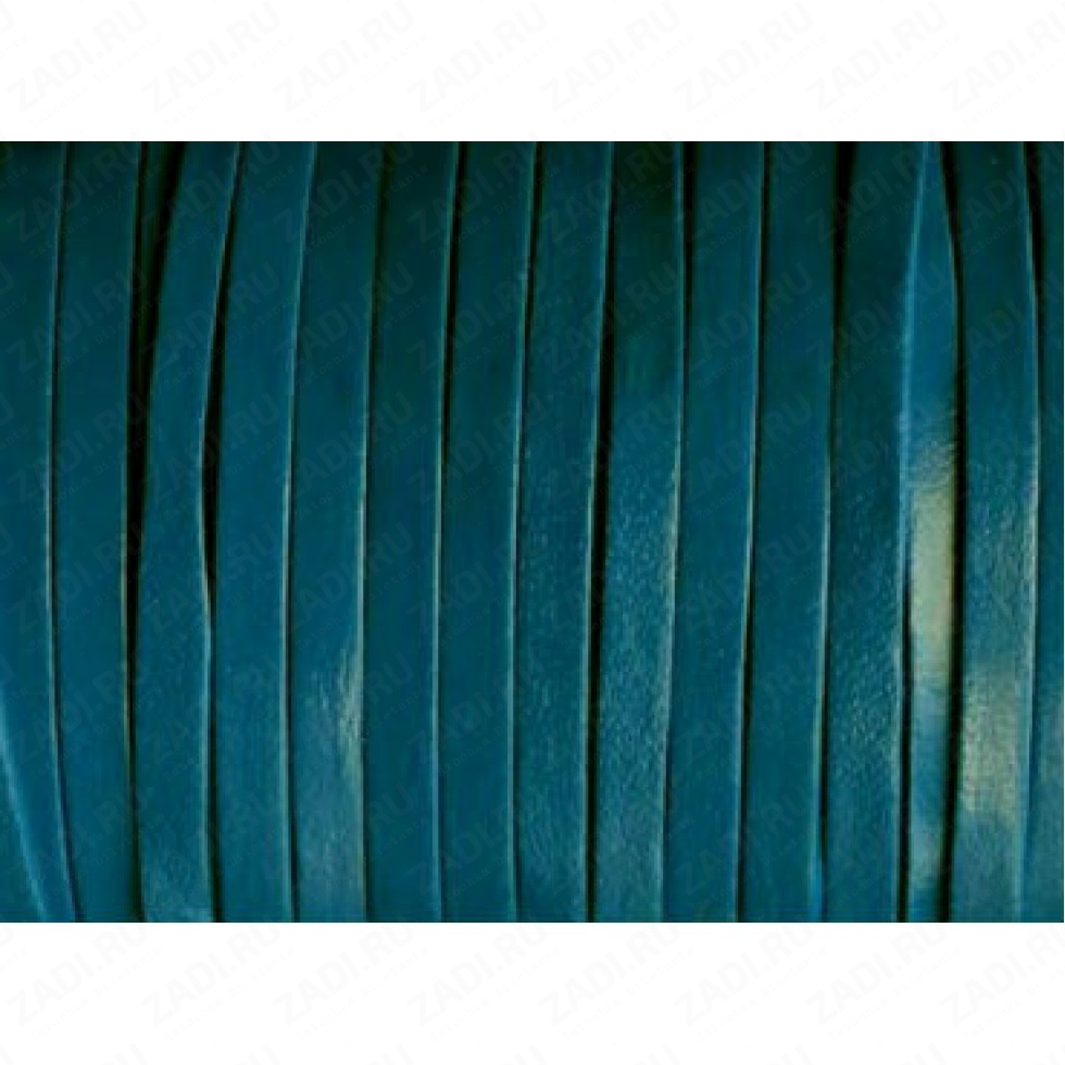 Лента кожаная 1х3мм (синий) L89