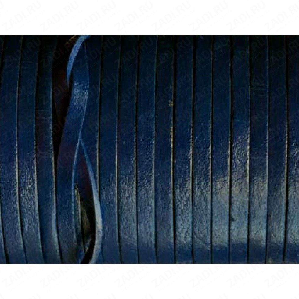 Лента кожаная 1х3мм (тёмно-синий) L88