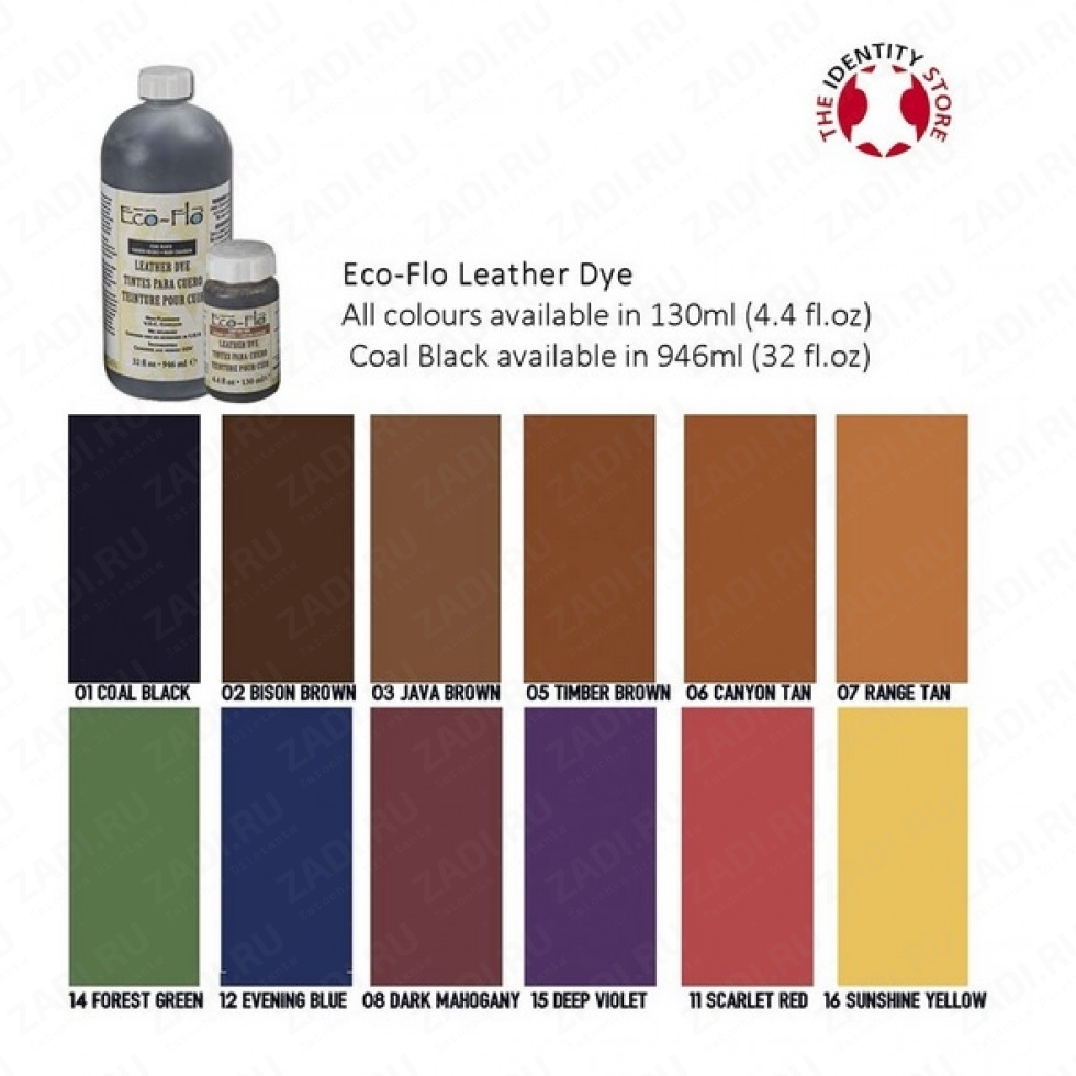 Краски для кожи Eco-Flo Leather Dye 130ml