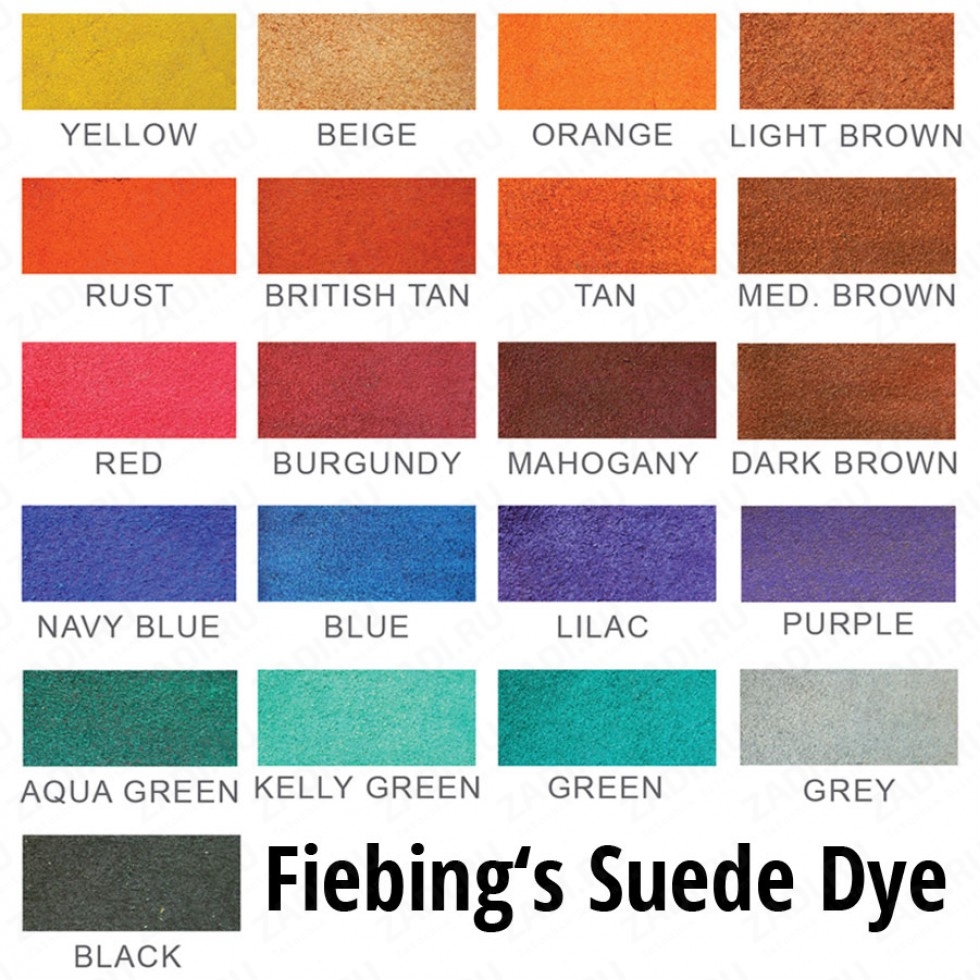 Fiebing'S Suede Dye - краска для нубука и замши  (не оригинальная упаковка) 50мл.