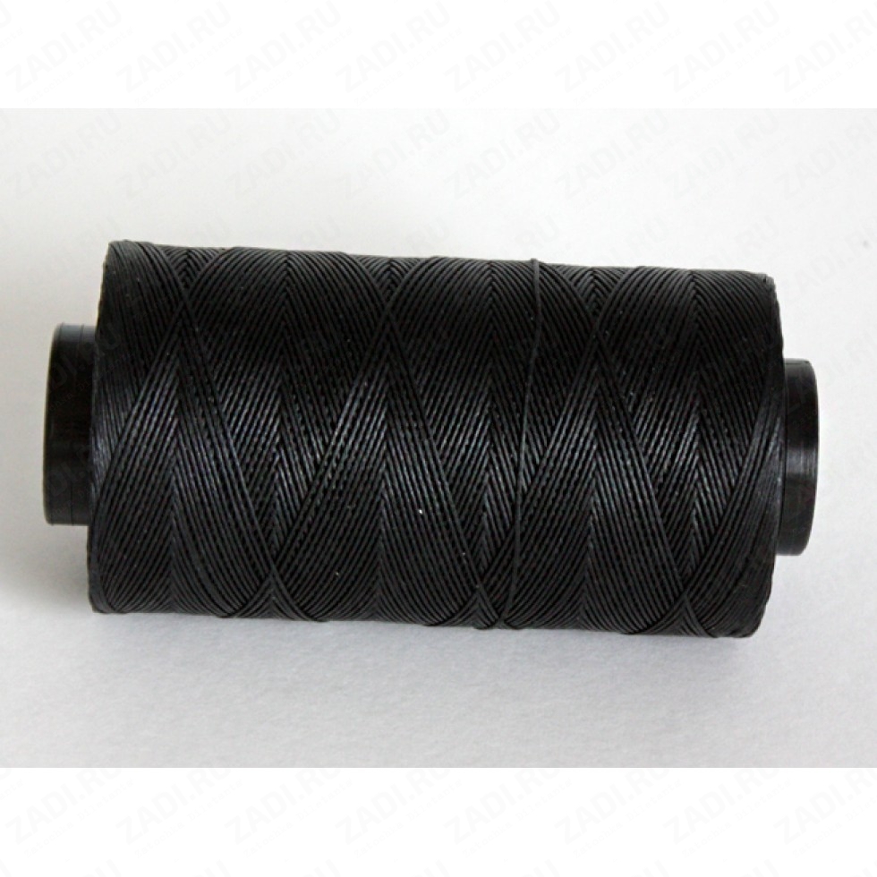 Нить плетёная-вощёная  (цвет -005 черный) 0,4мм,  0,6мм и 0,8мм SLAM 