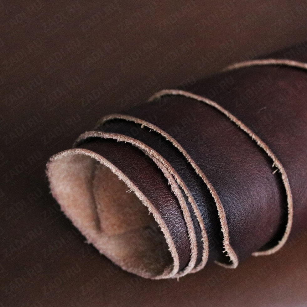 Кожа (тёмно-коричневый) 1,3-1,5мм Италия арт.004
